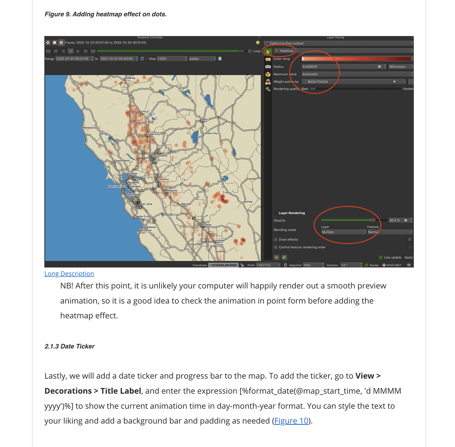 Part of How-to guide with screenshot from QGIS showing how styles are applied