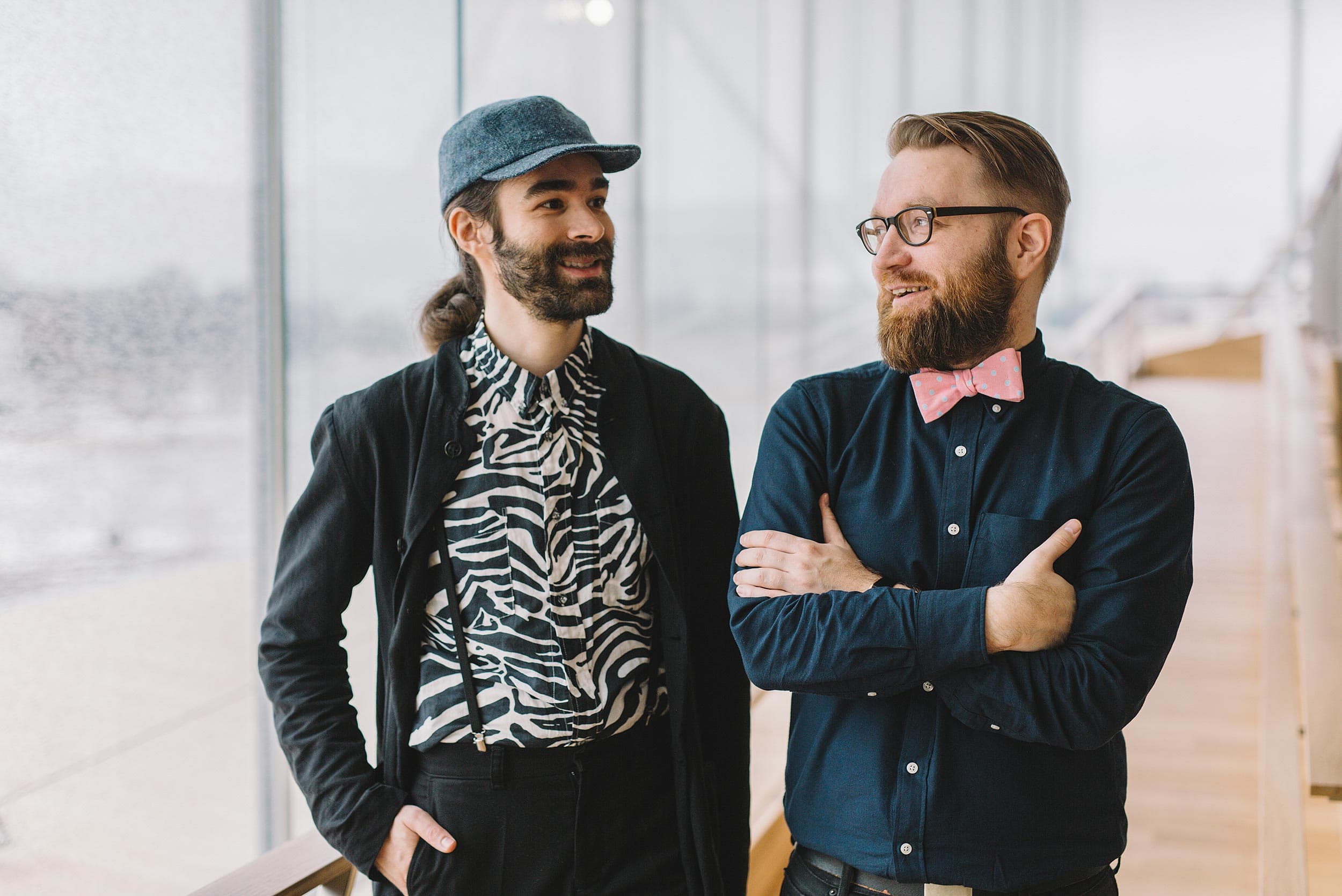 Portrait of company founders Juuso and Jonatan